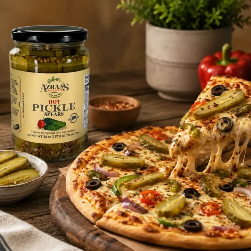 Pickle & Veggie Pizza Recipe