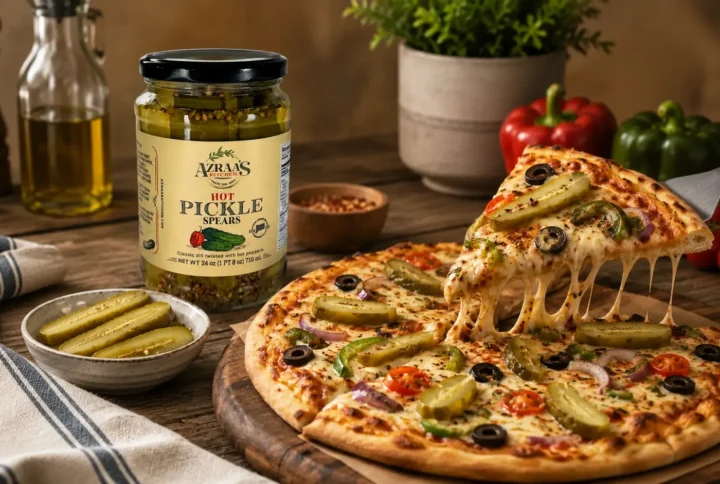 Pickle & Veggie Pizza Recipe